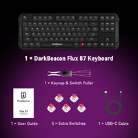 Teclado Mecánico para Juegos Flux TKL de 87 Teclas, Interruptores de Efecto Hall, Soporte de Software IA, Latencia Ultrabaja, Frecuencia de Sondeo de 8000 Hz, RGB, USB-C