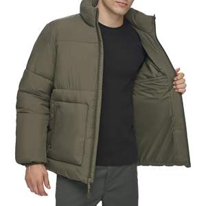 Blouson matelassé sur mesure pour homme, personnalisation, coque brillante, fermeture éclair avant, vestes pour homme, grande taille, imperméable, respirant, coupe-vent - Product Image 3