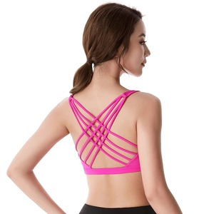 Personalizar diseño de las mujeres Sujetador deportivo con estilo Premium al por mayor de las mujeres Sujetador Casual Spandex Nylon transpirable Sujetador de yoga - Product Image 5