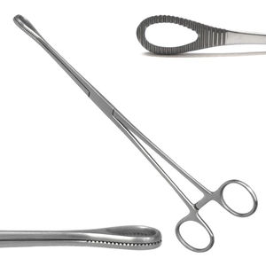 Pinzas de Esponja Foerster de 7 Pulgadas con Ranura, Sin Bloqueo, Manuales, Reutilizables, de Acero Inoxidable Alemán, Rectas, para Cirugía - Product Image 6