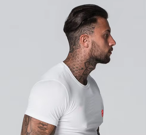 เสื้อยืดแขนสั้นลำลองฤดูร้อนแบบสั่งทำได้ หลายสี ขนาดใหญ่พิเศษ 300 กรัม ผลิตจากผ้าฝ้ายออร์แกนิค 100% ขายส่งแบบดรอปชิปปิ้ง - Product Image 5