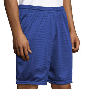 Vêtements de sport en gros de haute qualité grande taille unisexe 100% short de basket-ball en polyester conception en maille pour hommes écologique solide - Product Image 3