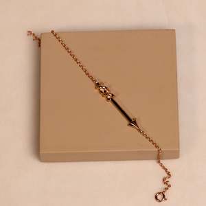 Silverings Pulsera de tenis de plata de ley 925 con diseño de punta de lanza a la moda - Product Image 1