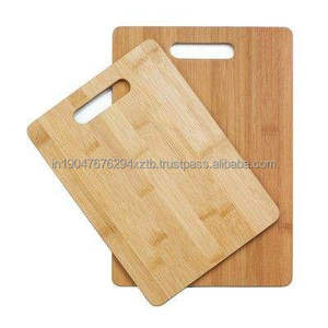 Planche à découper rectangulaire en bois d'acacia naturel de qualité supérieure, à grain bout, avec poignée, écologique, lavable au lave-vaisselle, pour un usage quotidien, pour le fromage - Product Image 4