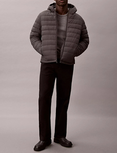 Top Selling Custom Design Supplier Dark Grey <b>Packable</b> Ripstop Mens Puffer <b>Jacket</b> Lightweight Outdoor Nylon Quilted Bubble <b>Jacket</b> - Product Image 4