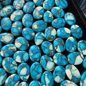 AAA + alta calidad tamaño personalizado Kingman turquesa cabujón Rosa cobre piedra preciosa Natural para DIY joyería hacer accesorio Suelto - Product Image 4