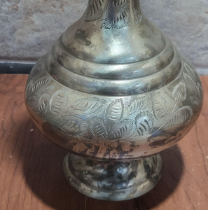 Jarrón de Flores Redondo de Latón Vintage Blessings, Elegante Jarrón Decorativo de Metal de Latón, Centro de Mesa para Decoración de Bodas - Product Image 6