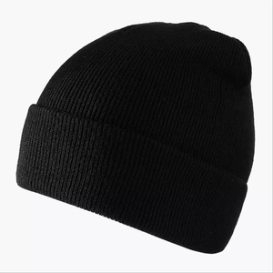 OEM Custom Logo Beanie <b>Hat</b> 100% Cotton Winter <b>Woolly</b> Ski Knitted Turn-up Dot Pattern Neon Digital Printed for <b>Men</b> Women Travel - Product Image 3