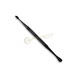 Strumento di <span class=keywords><strong>Manicure</strong></span> in acciaio inox titanio nero efficace rimozione cuticola spintore cuticola - Product Image 1