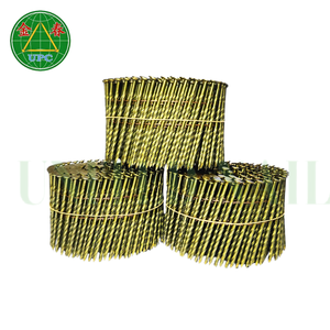 Paletas con revestimiento amarillo de 2,87x70mm, clavos de bobina, tamaños personalizados para pistola de aire con vástago liso/tornillo plano a cuadros hecho en fábrica de Vietnam - Product Image 2