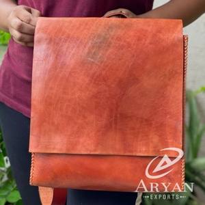 Vintage Horse Leather Stylish Multi Color Backpack Rucksack - Product Image 1