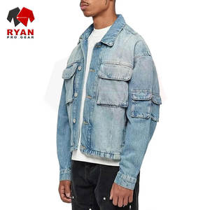 Chaqueta Vaquera para Hombre, Diseño Personalizado, Fabricación OEM/ODM, Cierre de Botones, Estilo Casual Urbano, Precio de Fábrica - Product Image 1