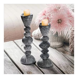 Contemporary Style <b>Tall</b> Pillars Vintage <b>Candle</b> <b>Holders</b> Pillar Decorative Christmas <b>Candle</b> Stands Models Handmaded - Product Image 2