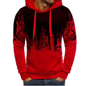 2026 Sudadera con capucha de gran tamaño con estampado de abullonado para hombre, ropa informal larga holgada, estampado de letras de retazos, tejido grueso para invierno - Product Image 2