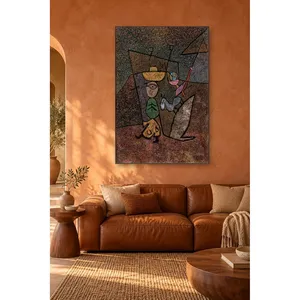 Fida Paul Klee - Impression sur toile de figurines de cirque en déplacement - Product Image 4