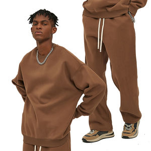 Ensemble survêtement ajusté personnalisé 2 pièces Vêtements de sport pour hommes Costumes de jogging vintage Survêtement unisexe vierge Logo personnalisé - Product Image 1