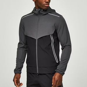 Wholesale Custom <b>Men's</b> Full Zip up Wind Breaker <b>Jacket</b> Training <b>Light</b> Weight Waterproof Sports Windbreaker <b>Jacket</b> for <b>Men</b> - Product Image 1