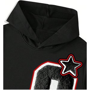 Chándal con estampado DTG personalizado para hombre con estilo, sudadera con capucha, pantalones acampanados, conjunto informal de 2 piezas, ropa de calle - Product Image 5