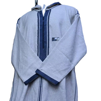 Faslı Djellaba Sonbahar Kış Thobe Özel Tasarım Hazır Giyim Keten İpek Yün Polyester Yetişkinler Nefes Alabilen Kısa Günlük Erkek