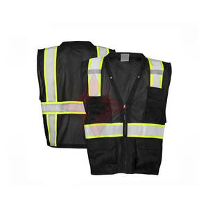 Chaleco de Seguridad Reflectante Impermeable de Alta Visibilidad Personalizado ANSI/EN ISO CLASE 1 para Hombre, Ropa de Trabajo de Seguridad Vial, Visibilidad Mejorada - Product Image 1