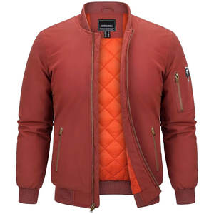 Chaqueta Bomber Personalizada al por Mayor para Hombre, 100% Nailon, Impermeable, Reversible, Cortavientos, Forro Cálido, Casual, Bordada - Product Image 1