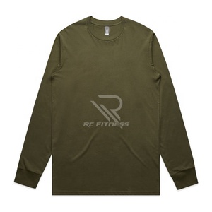 T-shirt classique en coton pour homme à manches longues, décontracté, pour le sport et le travail - Product Image 1