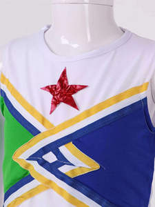 Ropa de Práctica de Sublimación para Chicas Animadoras, Uniformes de Animadoras, Conjunto de Uniforme de Animadoras con Pedrería - Product Image 6