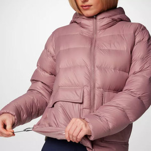 High Quality Plus Size Women Bubble <b>Jackets</b> Custom Logo Print Puffer Hoodie <b>Jackets</b> Women Bubble Winter <b>Jackets</b> - Product Image 5