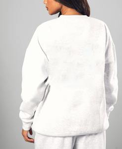 ODM Fitness Clothing Loose Fitting Outdoor Sweater For Women Custom Embossed Pattern <b>Jumper</b> Minimalist Lady Fashion Sweatshirt - Product Image 4