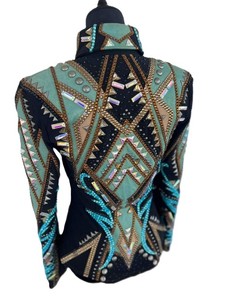 Chaqueta ecuestre de cierre de cremallera elegante y elegante de primera calidad para equitación occidental Suministro ODM transpirable - Product Image 4