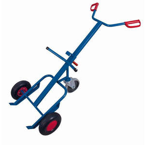 Chariot à baril Variofit, capacité 250 kg, trois roues pivotantes, robuste, chariots de transport industriels, panier de courses, personnalisable OEM - Product Image 1