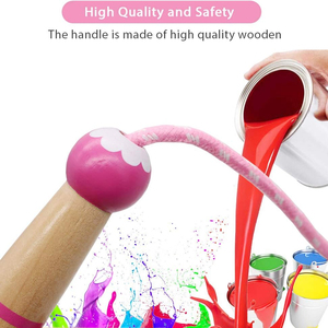 Cuerda para Saltar para Niños, Cuerda de Saltar de Algodón Ajustable de 7 Pies con Mango de Madera - Product Image 2