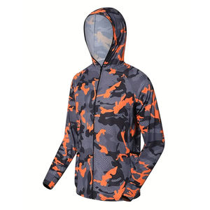 เสื้อฮู้ดตกปลาแบบซับลิเมชั่นประสิทธิภาพสูง น้ำหนักเบา ป้องกันแสงแดด UPF แห้งเร็ว เหมาะสำหรับกิจกรรมกลางแจ้งในฤดูร้อน - Product Image 2