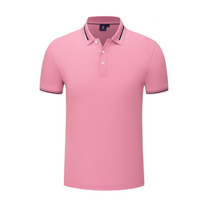 Camiseta de algodón de golf deportiva informal de gran tamaño de punto, polos de algodón de talla grande para hombre - Product Image 2