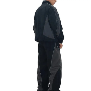 ชุดวอร์มผู้ชายไซส์ใหญ่ ผ้าฝ้ายฟลีซ สำหรับฤดูหนาว เสื้อฮู้ดดี้และกางเกงจ็อกเกอร์ รับสกรีนโลโก้ สีพื้น สไตล์ลำลอง - Product Image 2