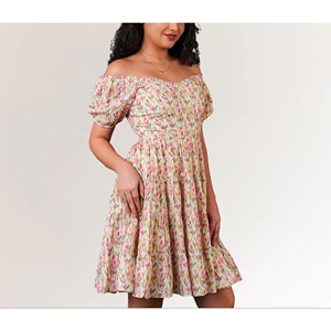 Robe Courte Décontractée pour Femme en Coton à Motifs Floraux Brodés, Style Bohème Respirant – Fournisseur ODM - Product Image 6