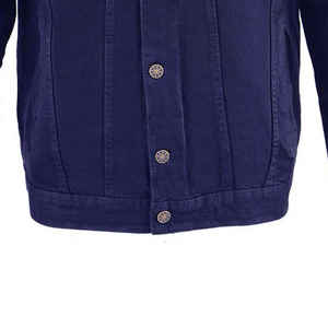 Chaqueta Vaquera con Capucha de Estilo Urbano para Hombre, Informal, Superventas, de Buena Calidad, Color Sólido, con Bolsillos, Tejido Térmico - Product Image 6