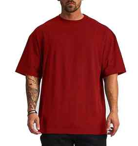 T-shirt en coton 100% de qualité en gros personnalisé pour hommes Vêtements Chemise unie Streetwear Vêtements vintage T-shirts surdimensionnés pour hommes - Product Image 3