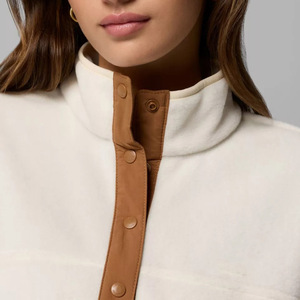 Sweat-shirt à capuche zippé 1/4 personnalisé, design vierge, épais pour l'hiver, décontracté, tendance, pour femmes - Product Image 6