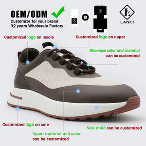 Fabricants de baskets personnalisées LANCI, chaussures de luxe pour hommes, baskets pour hommes, chaussures de style marche, chaussures à enfiler - Product Image 1
