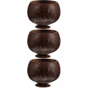 Taza de coco orgánica hecha a mano, tazas de cáscara de coco natural biodegradable reutilizable koi de Vietnam - Product Image 5