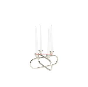 Best Selling Silverware Oval Candelabra Candle Stand <b>Christmas</b> Home Decorative Iron Centrepiece for Table Available at Low Price - Product Image 1