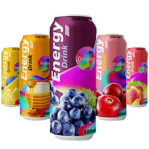 Private label/ Wholesale Energy Drink manufacturer in 500ml can - Free Sample OEM/ODM - Free Sample - Support Marketing