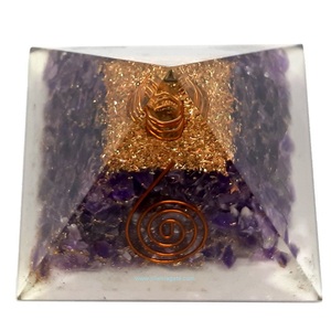Pirámide de Orgón de Amatista Jilaniagate al por Mayor, Cristal de Piedra Preciosa Natural, Colgante de Orgonita para Decoración del Hogar, Comprar Ahora - Product Image 3