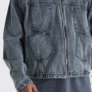 Veste en jean pour homme à prix abordable, veste d'hiver, OEM, grande taille, streetwear, service OEM de haute valeur, veste en jean durable pour homme - Product Image 2