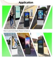 Llamativo ángulo de visión amplio Promoción Información de piso al aire libre Señalización digital para universidades