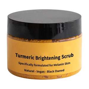 Gommage corporel au curcuma, biologique, végétalien, crème exfoliante pour le soin de la peau, éclaircissante, hydratante, marque privée - Product Image 4