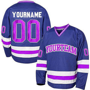 Uniforme de Hockey sobre Hielo Unisex Personalizado, Poliéster de Secado Rápido, Transpirable, Ropa Deportiva de Equipo de Punto - Product Image 1