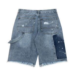 Shorts pour hommes personnalisés à la mode Blue Jeans Marque Vêtements Shorts d'été Homme Respirant En Stock Hommes Shorts - Product Image 1