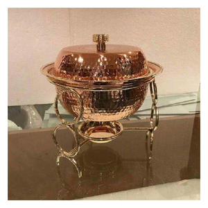 Modern Chafing Dish With Heating Stand For Hotel Catering Restaurant <b>Food</b> <b>Warmer</b> Stainless Steel Lovely Round Chafing Dish Sets - Product Image 3